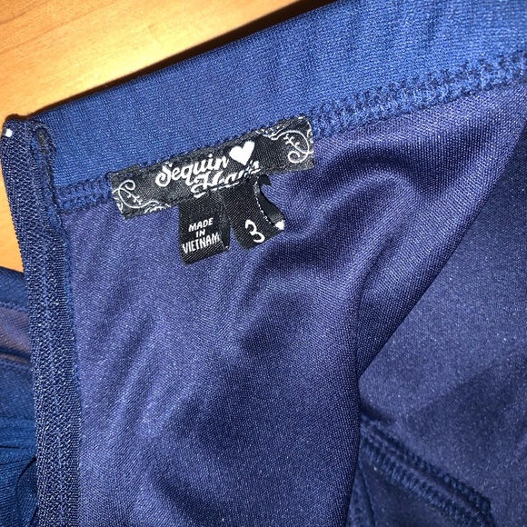 Jr heart sequin strapless high/low dress - Picture 4 of 4